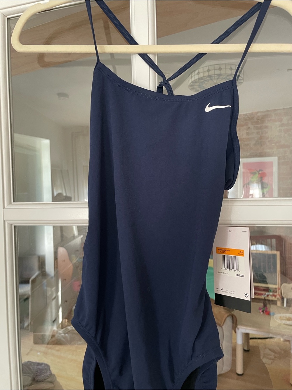 Nike Navy Strappy One-Piece Bodysuit